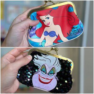 NWOT Irregular Choice Disney The Little Mermaid Ariel Ursula Sequin Coin Purse